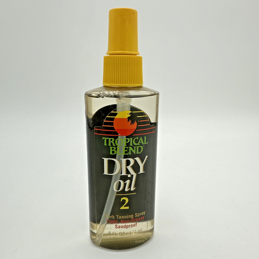 Vintage 1992 Tropical Blend Dry Oil Spray SPF 2 6 Fl Oz New